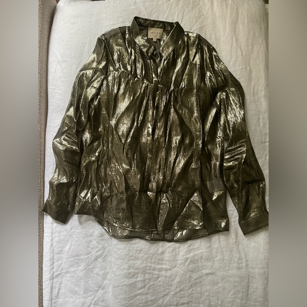 Sezane silk shirt
